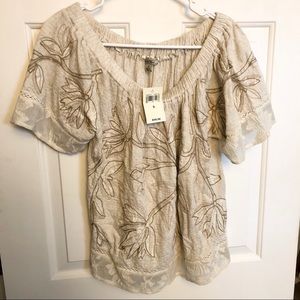 Lucky Brand Beige Blouse